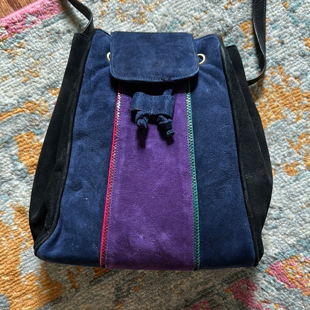Vintage Stuart Weitzman Suede Shoulder Bag NWOT - Picture 4 of 6